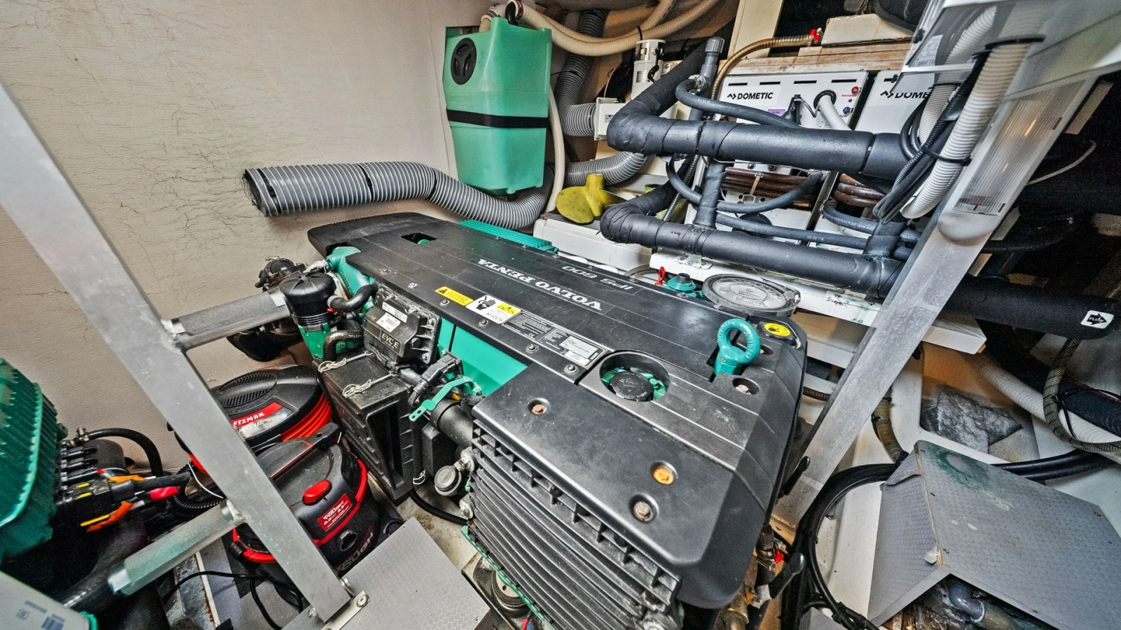Engine Room with Volvo Penta Engine