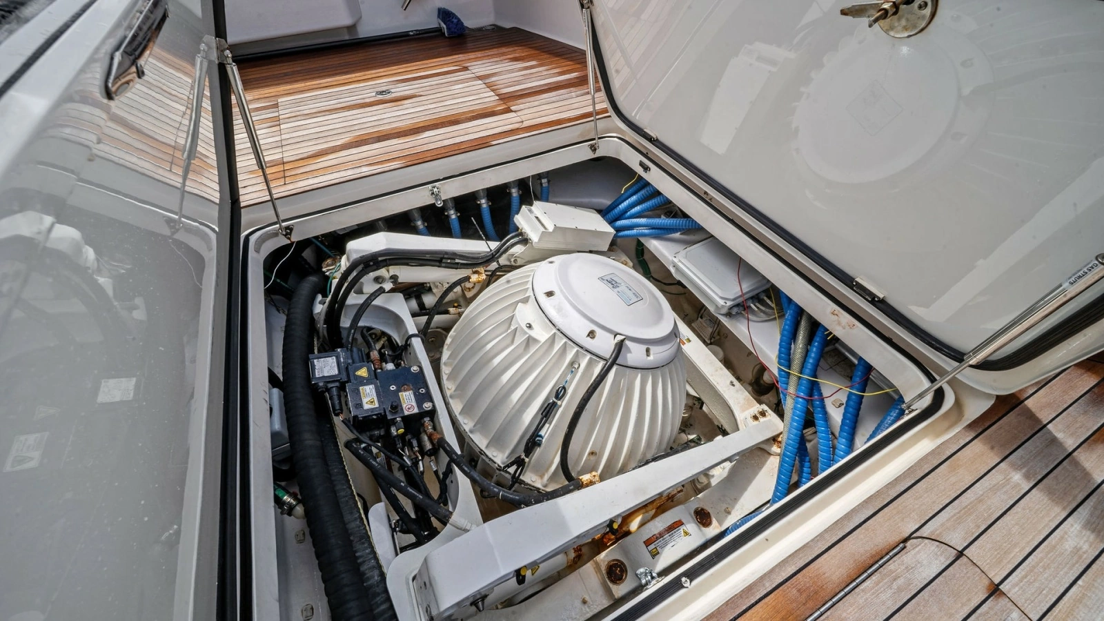 Engine Compartment with Seakeeper Gyro