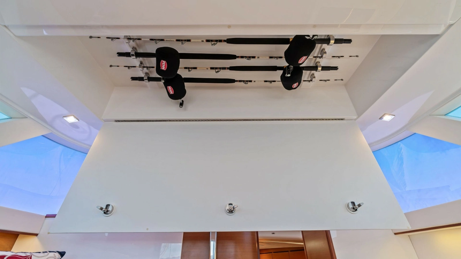 Overhead Rod Storage Compartment