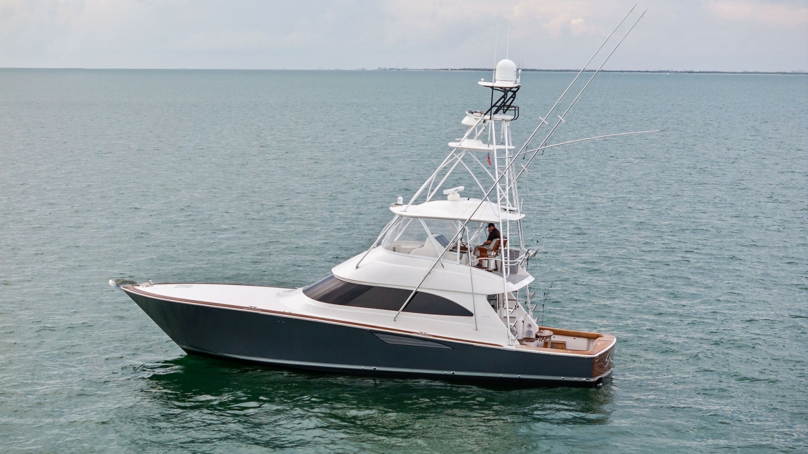 Portside View of Viking 55 Convertible