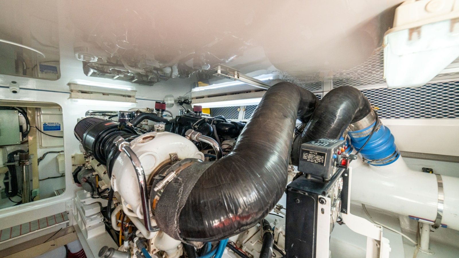 2001 Viking 61 Convertible- Caliente- Engine Room