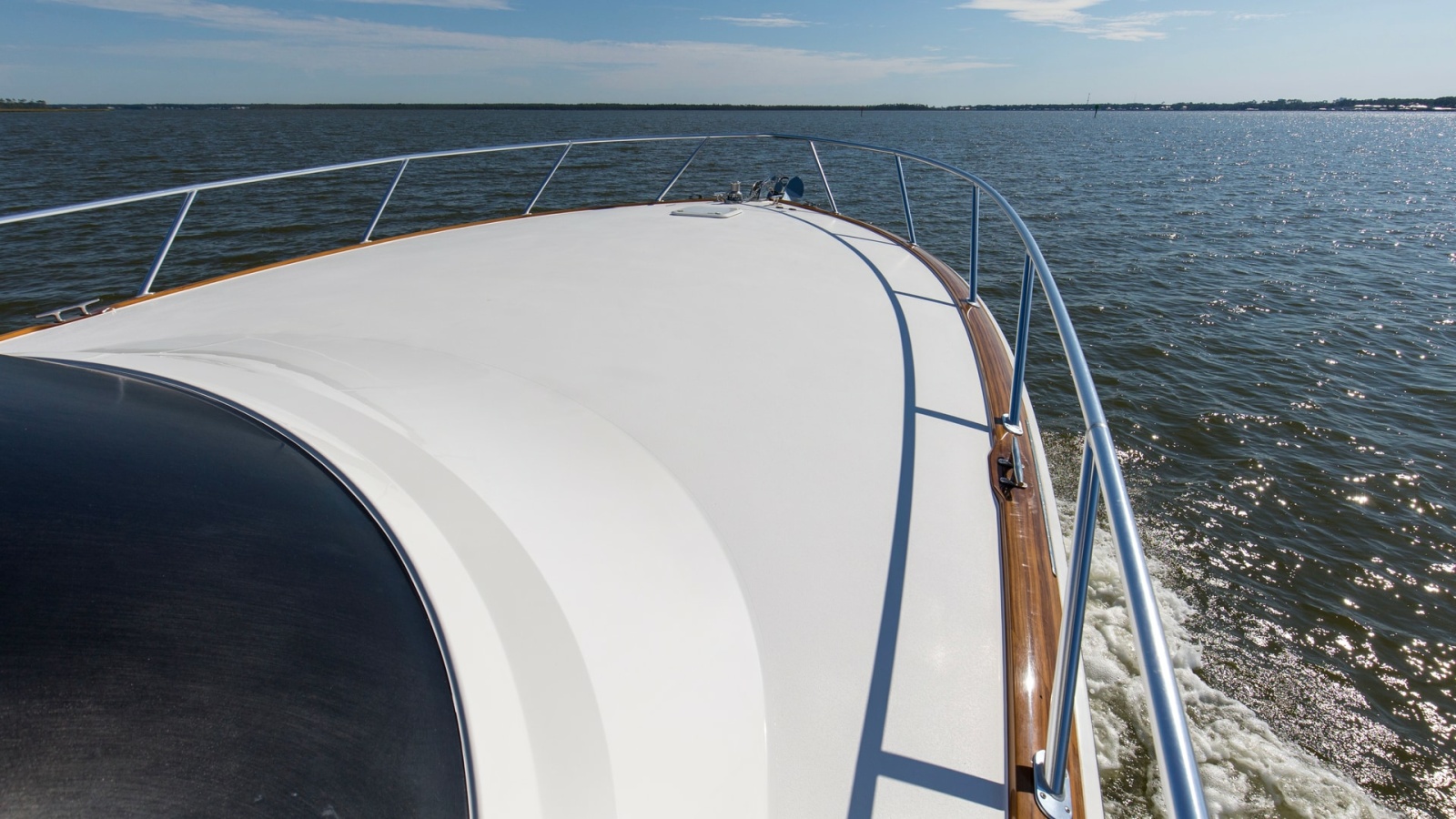 Sleek Forward Deck with Railings
