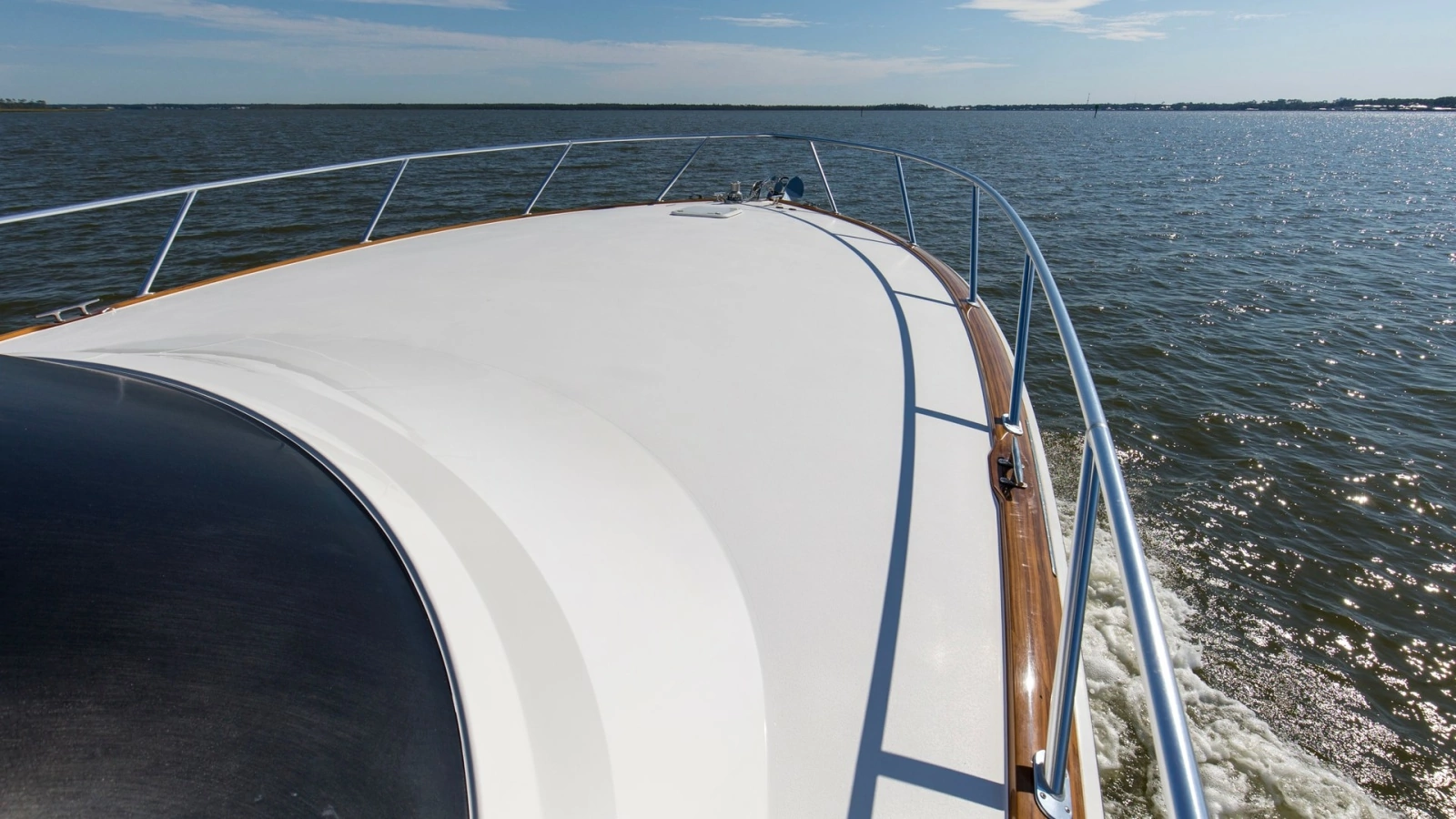 Sleek Forward Deck with Railings