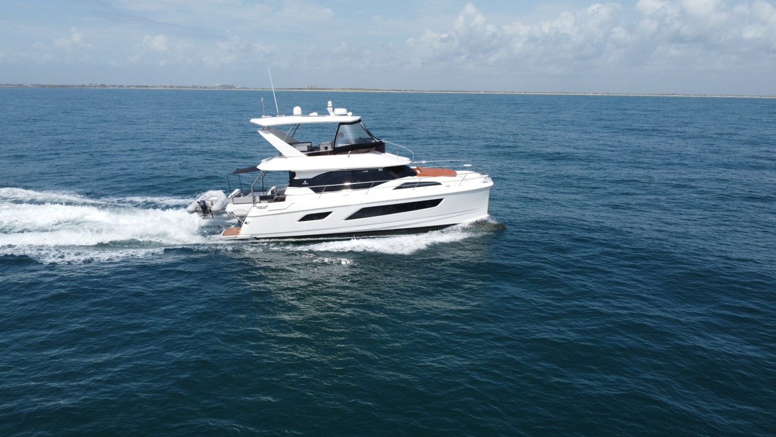 Aquila 44 CAT Cruising Side View