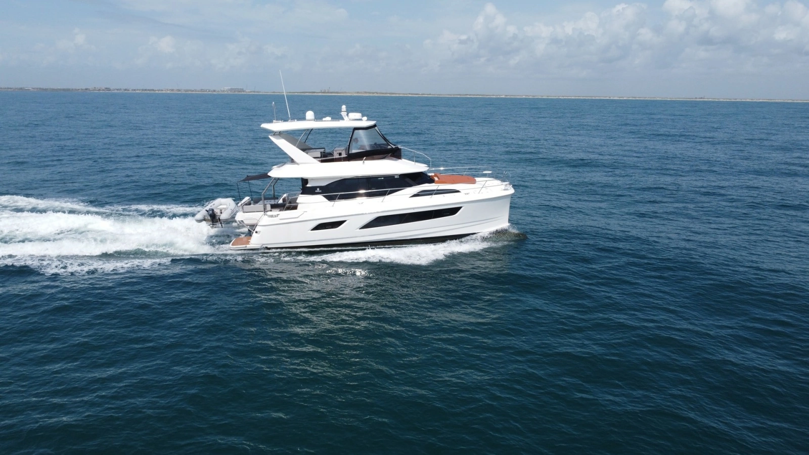 Aquila 44 CAT Cruising Side View