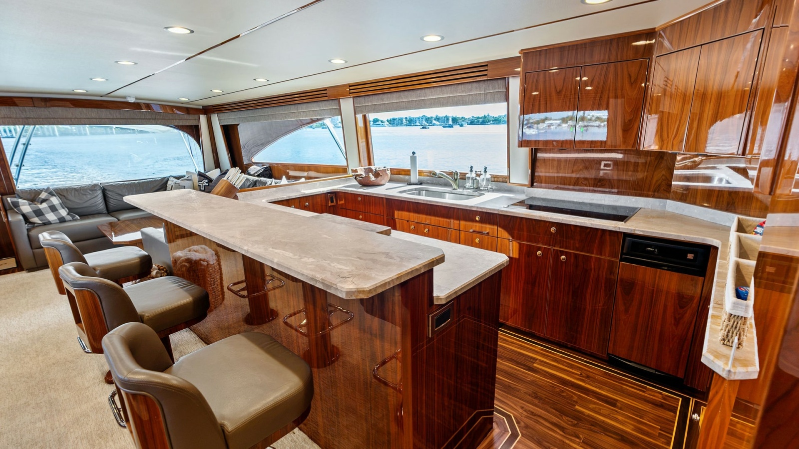 Spacious Galley and Lounge Area