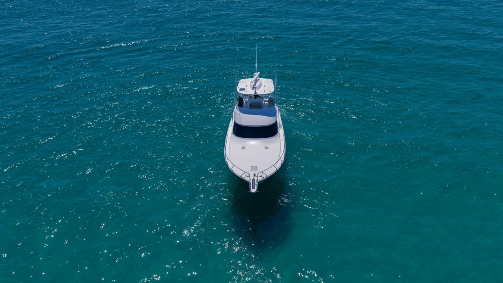 Aerial Bow View in Open Water