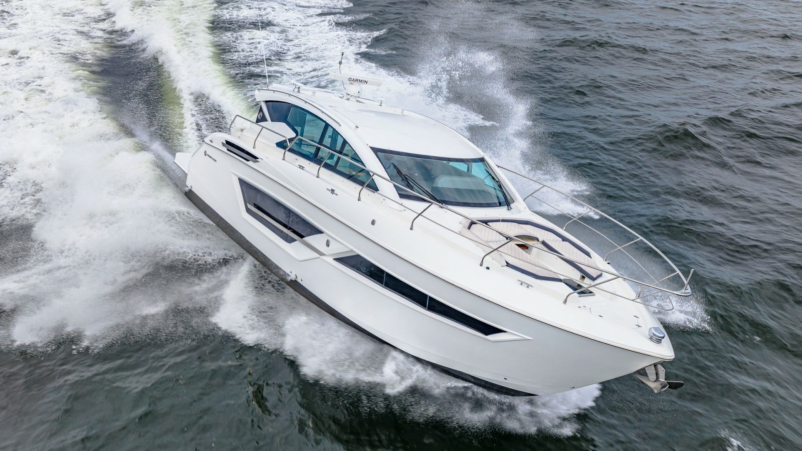 Dynamic Aerial View of Serenity Underway