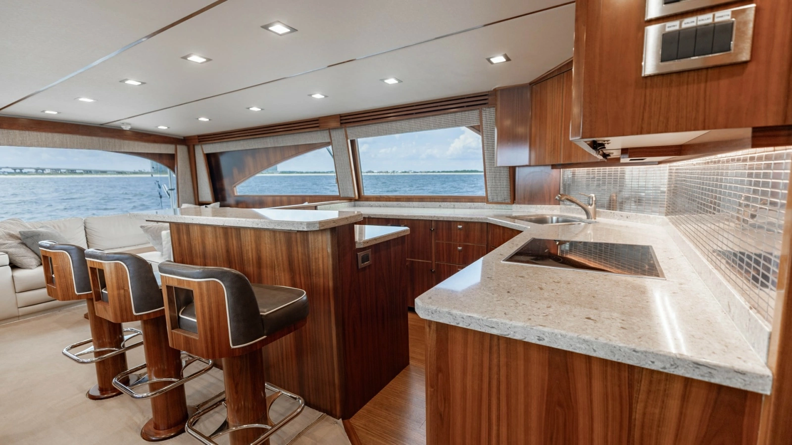 Luxurious Galley with Ocean Views