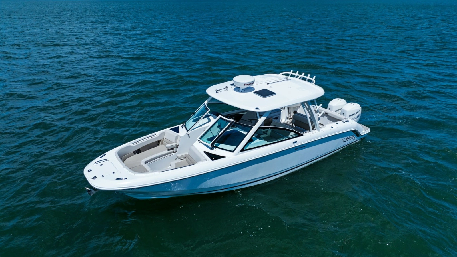 Aerial View of Boston Whaler 320 Vantage