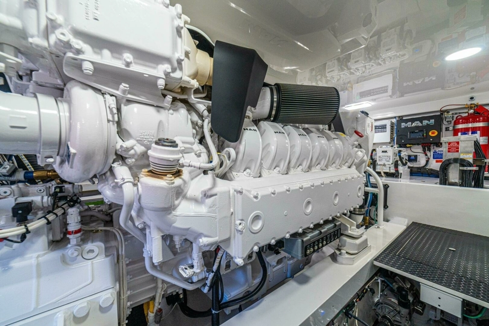 64 Viking Convertible Engine Room