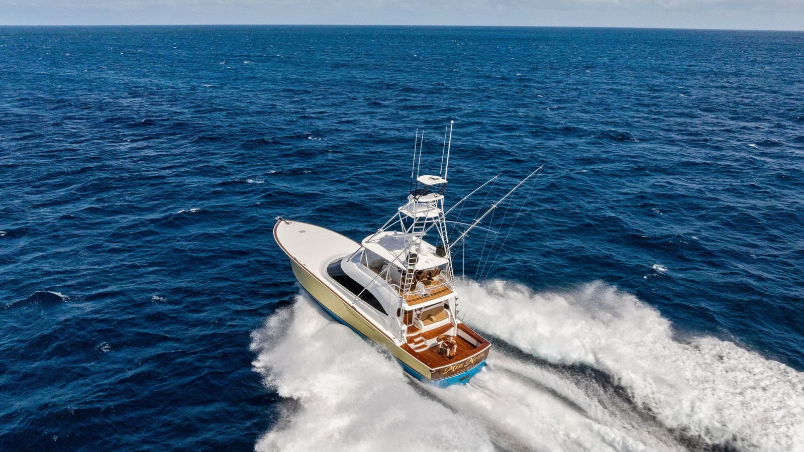 Aerial View of Viking 70 Convertible