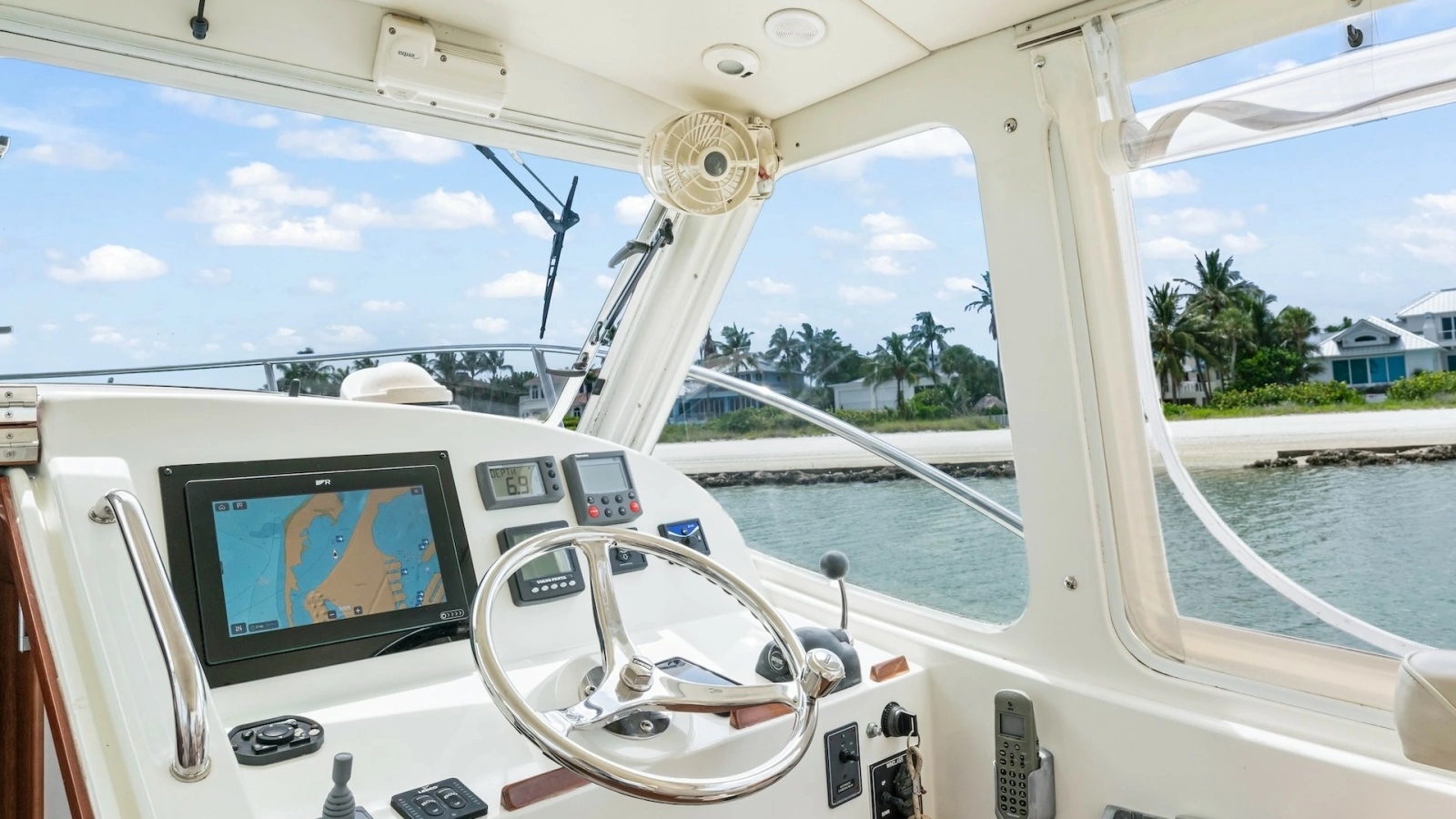 Helm Station with Navigation Displays
