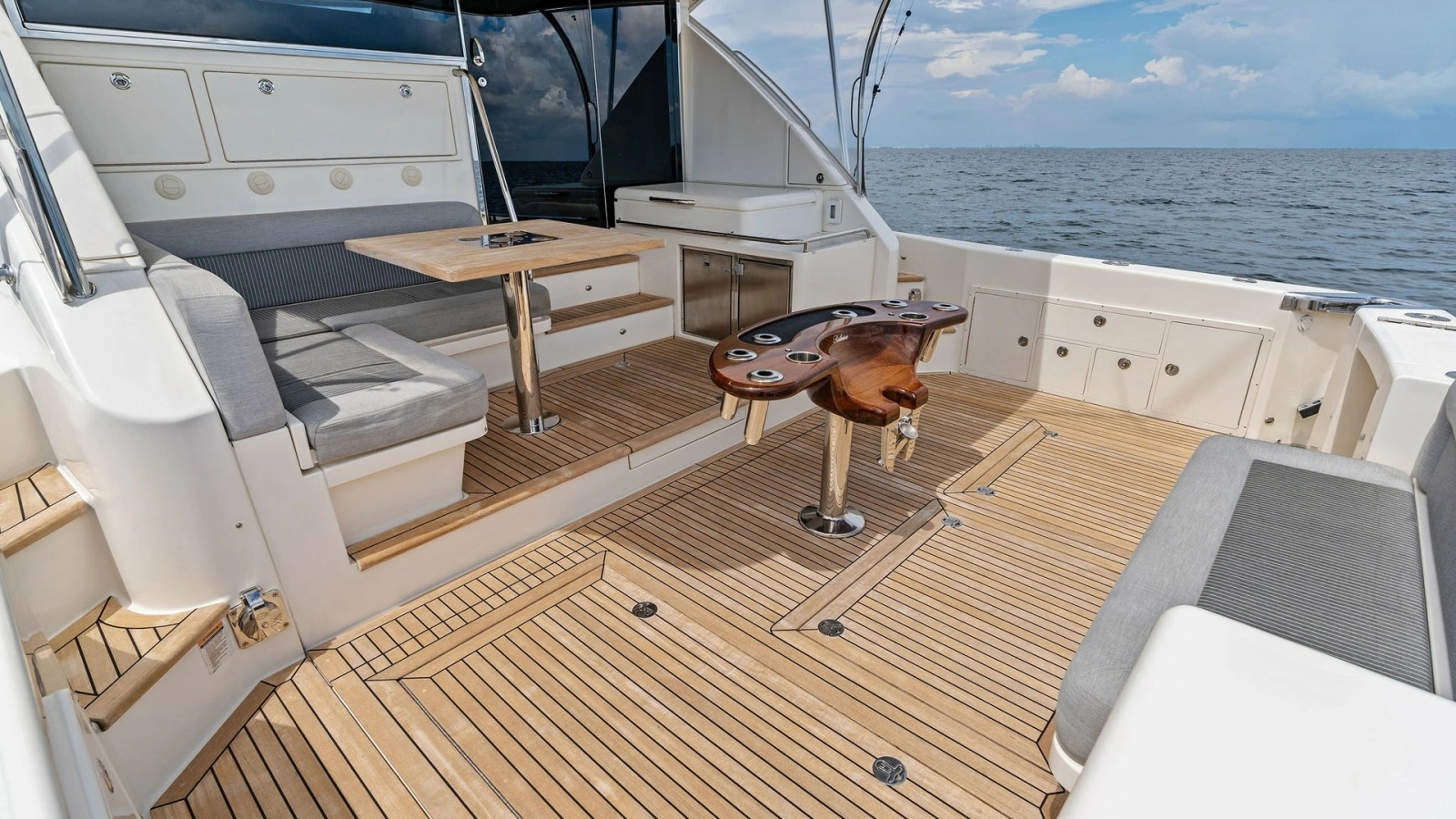 Spacious Teak Cockpit Area