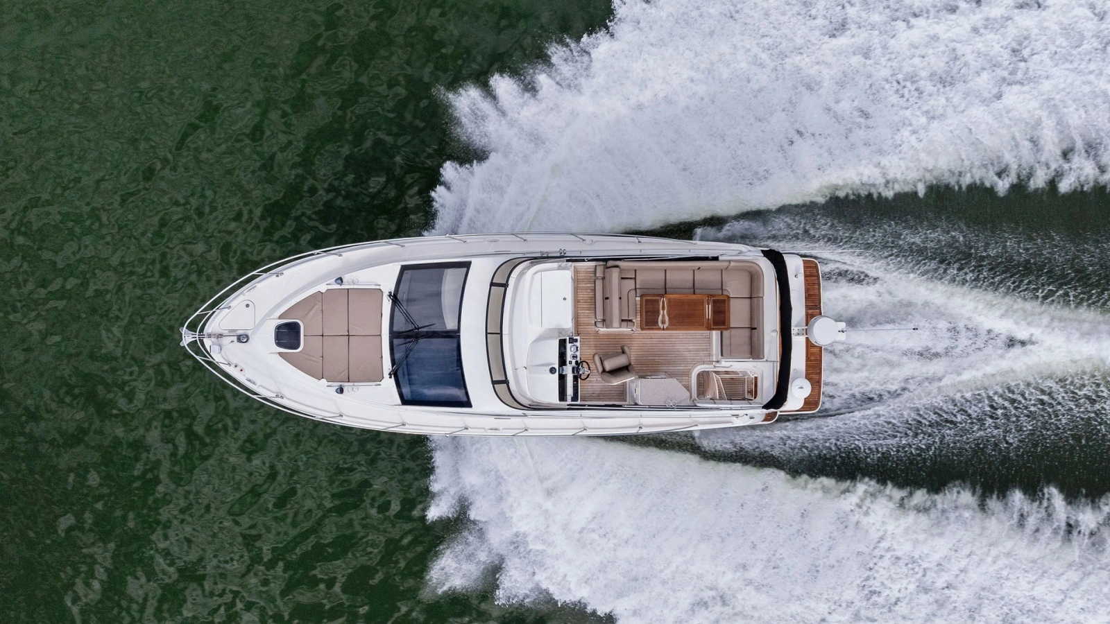 Aerial View of Flybridge and Deck