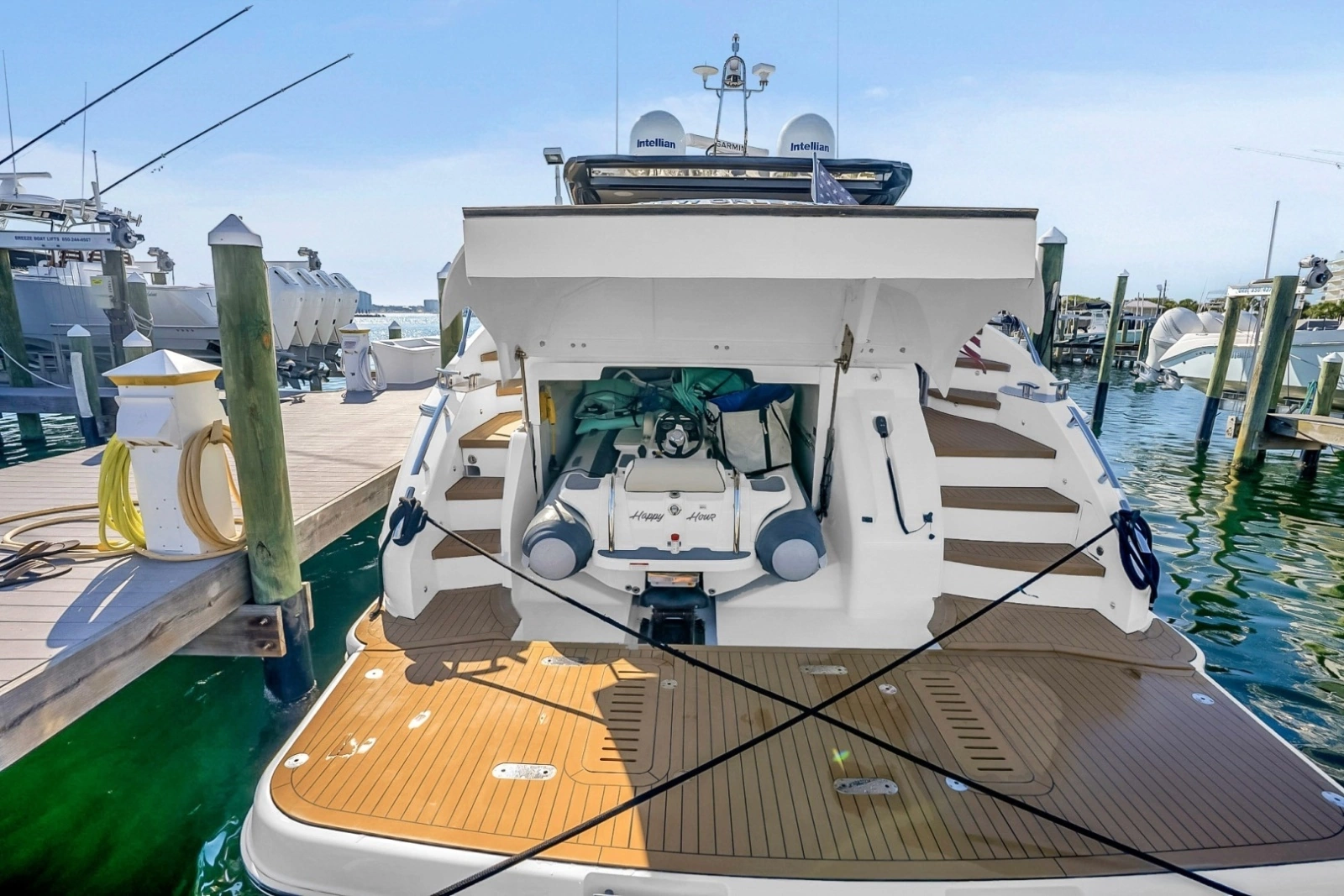 2016 Princess V58-HAPPY HOUR- Tender Storage