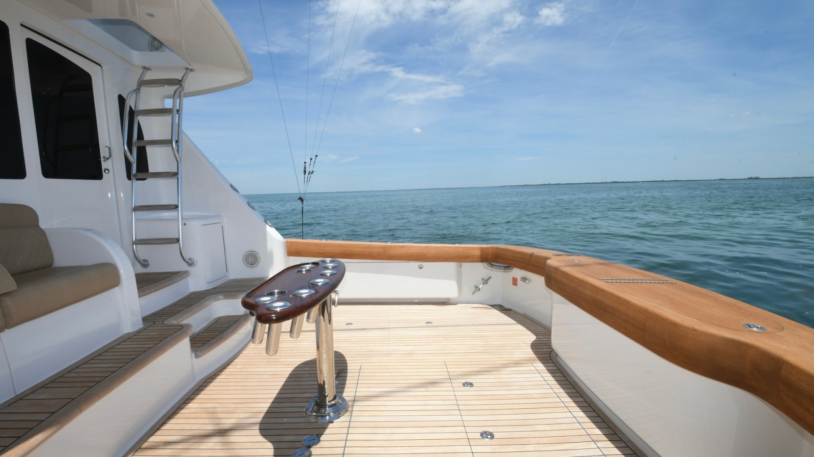 Spacious Aft Deck with Teak Flooring