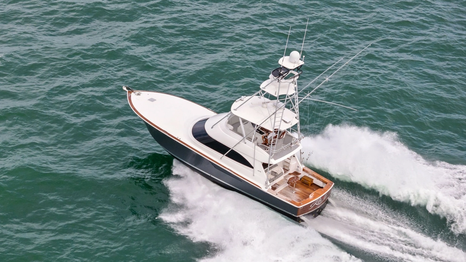 Aerial View of Viking 55 Convertible