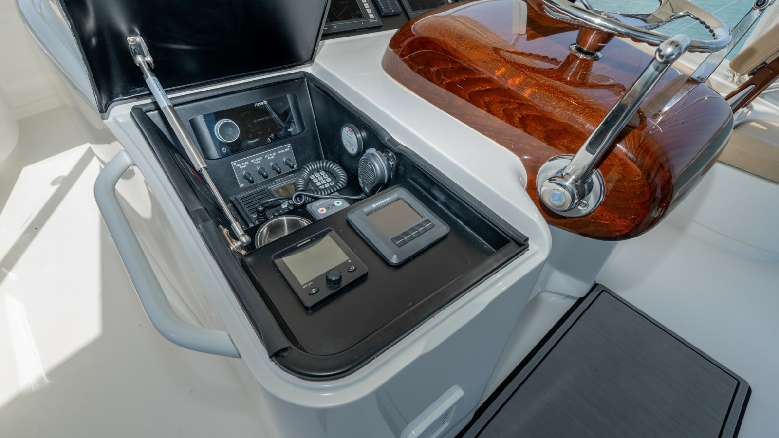 Helm Console with Navigation Instruments