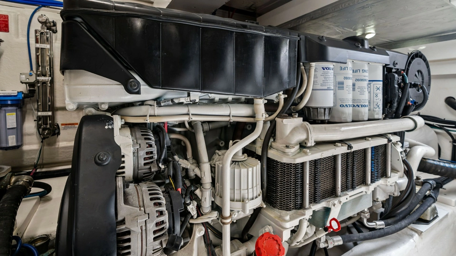 Engine Room with Volvo Penta Engine