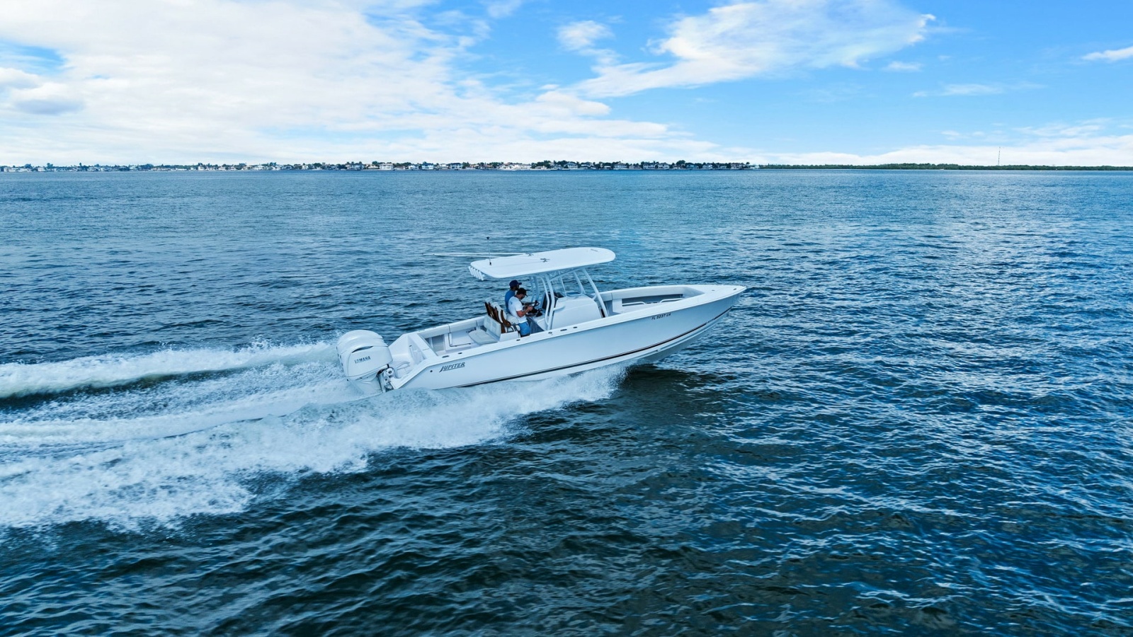 Jupiter 30 HFS Cruising at Speed