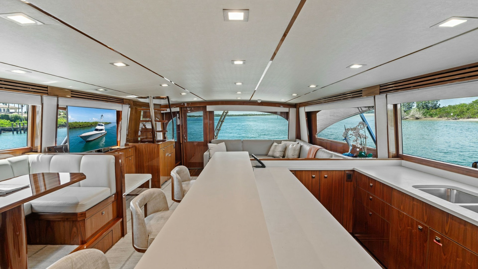 2016 Viking 80 Enclosed Bridge- FRIGATE- Salon/Galley