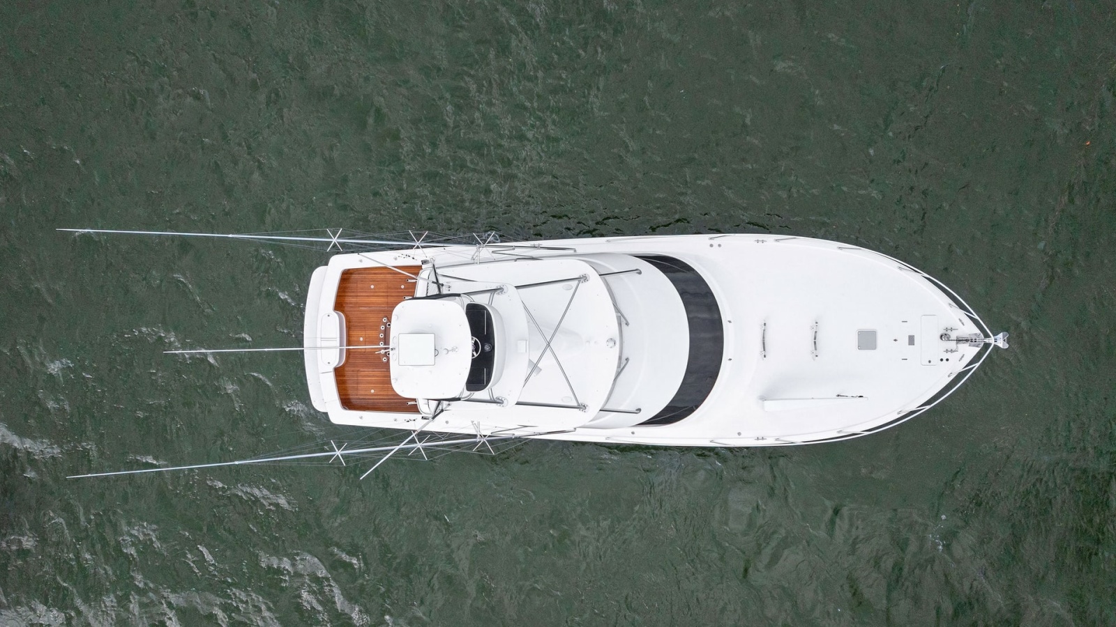 Aerial View of Flybridge and Deck