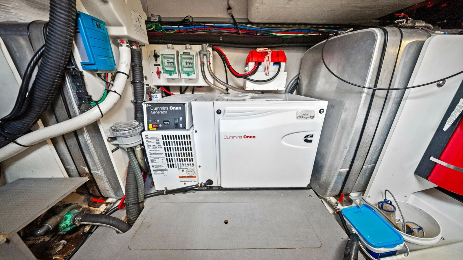 Engine Room with Cummins Generator