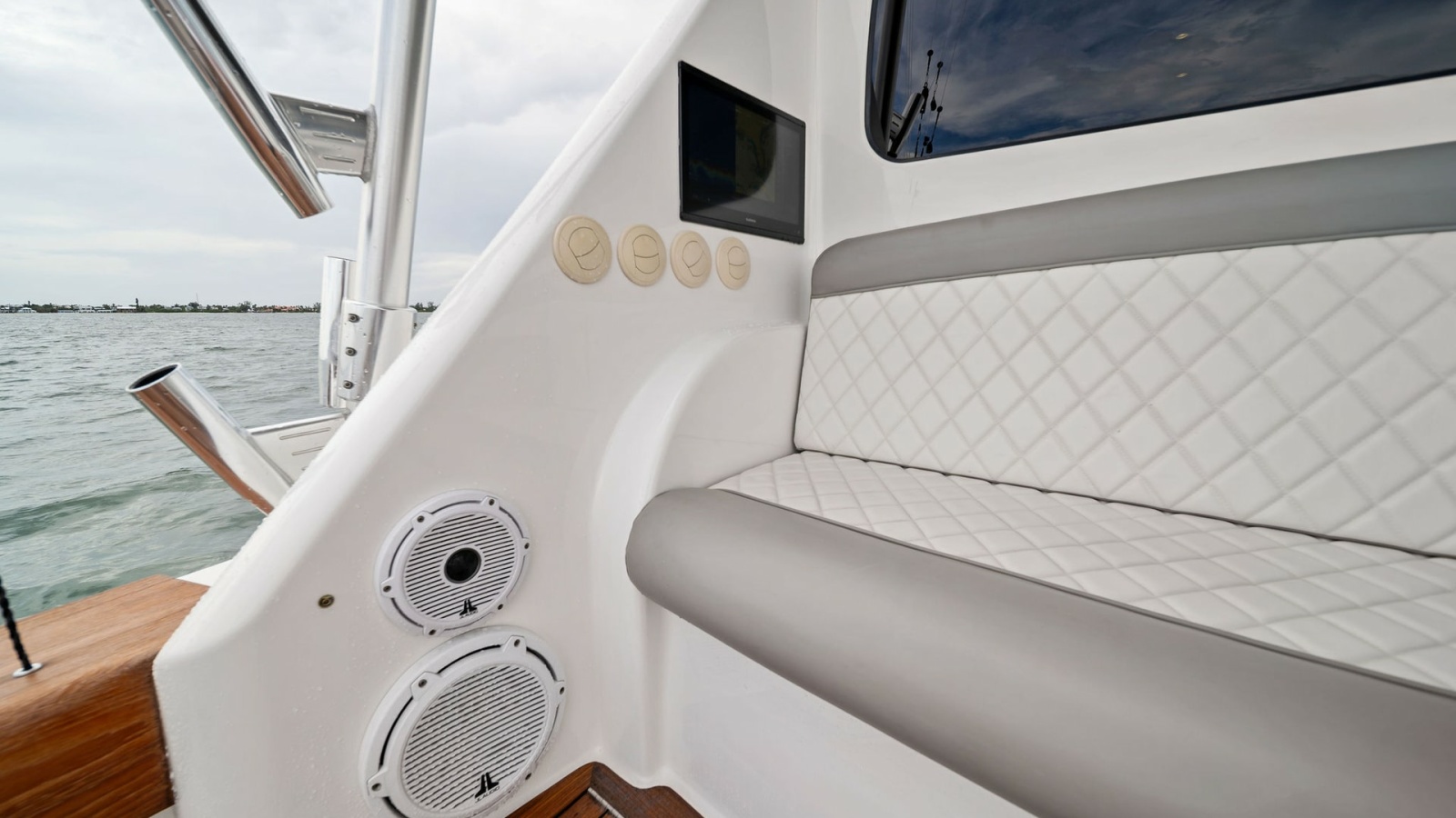 Cockpit Seating Area with Speakers