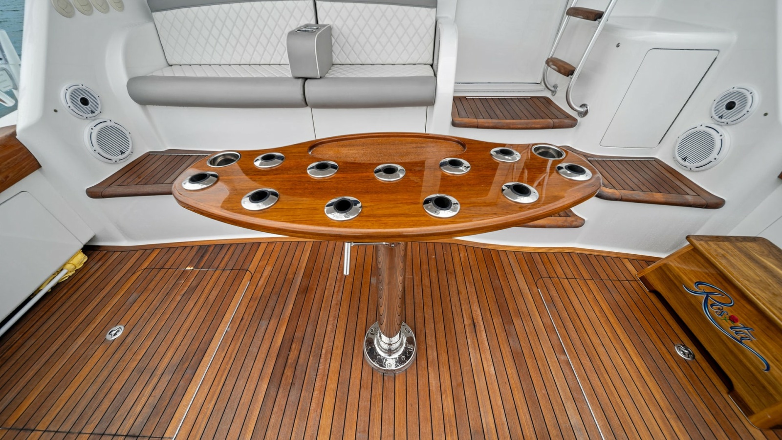 Cockpit with Teak Flooring and Seating