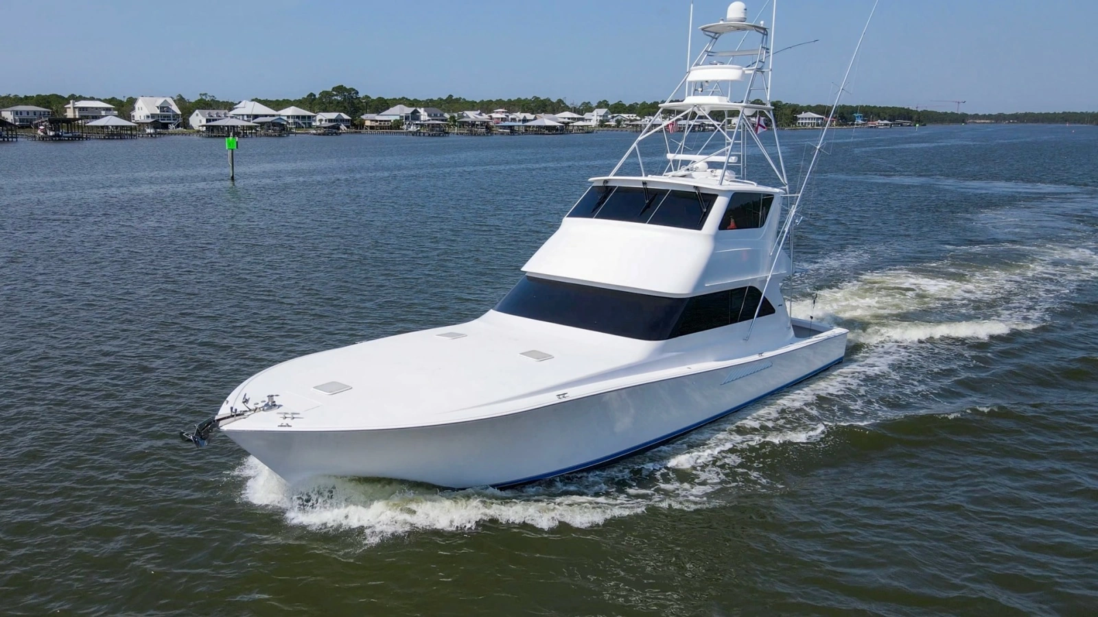 2005 61 Viking Enclosed Bridge Kelkat Exterior