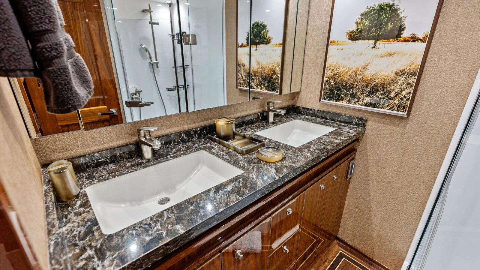 Elegant Dual Vanity Bathroom
