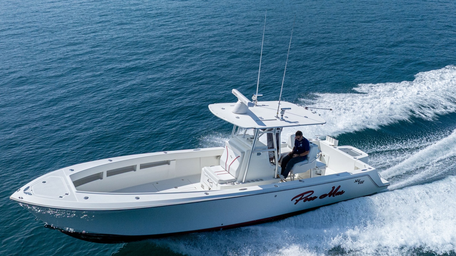 Aerial View of SeaVee 32 Cockpit