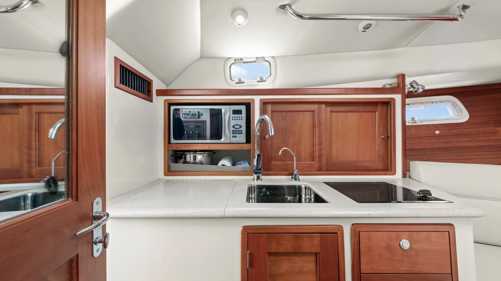 Galley with Dual Sink and Appliances