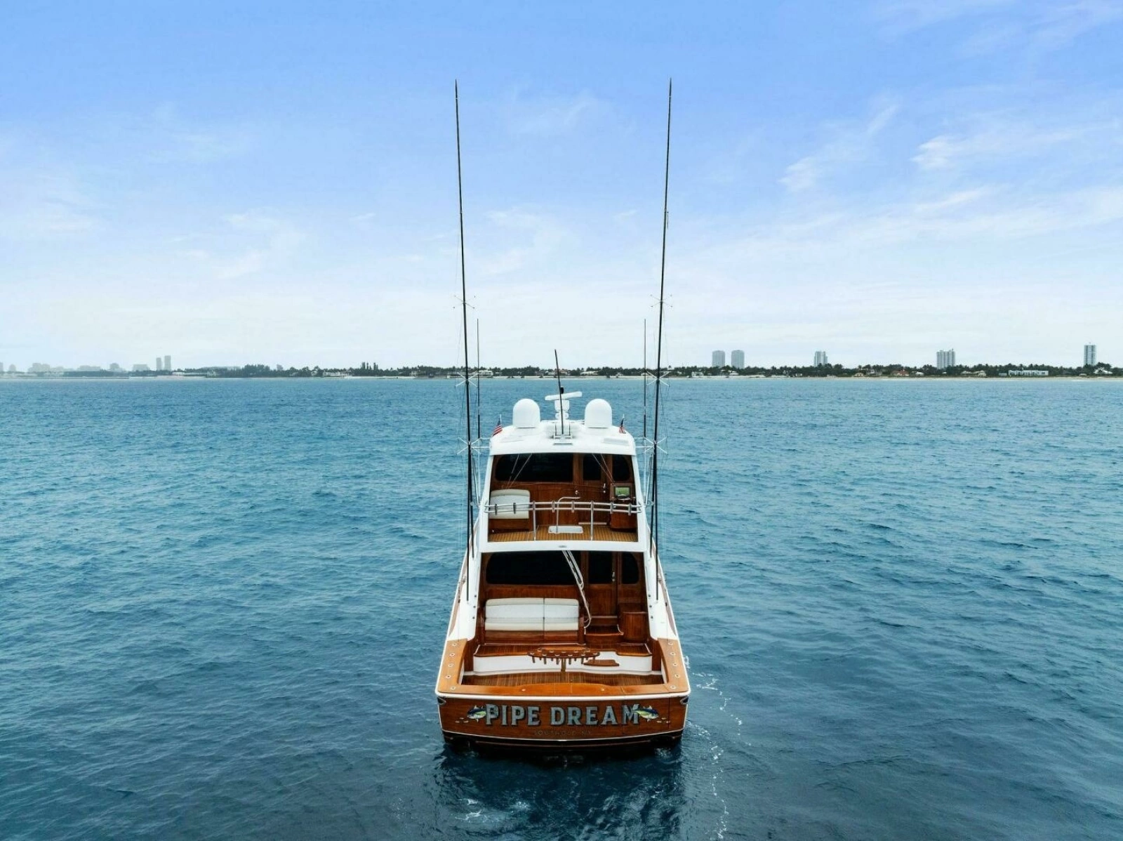 2022 Viking 68 Enclosed Bridge- PIPE DREAM- Transom