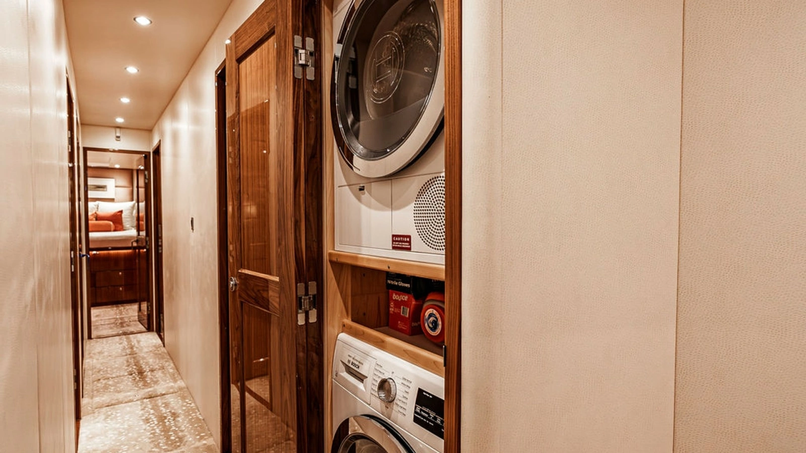 Hallway with Laundry Facilities