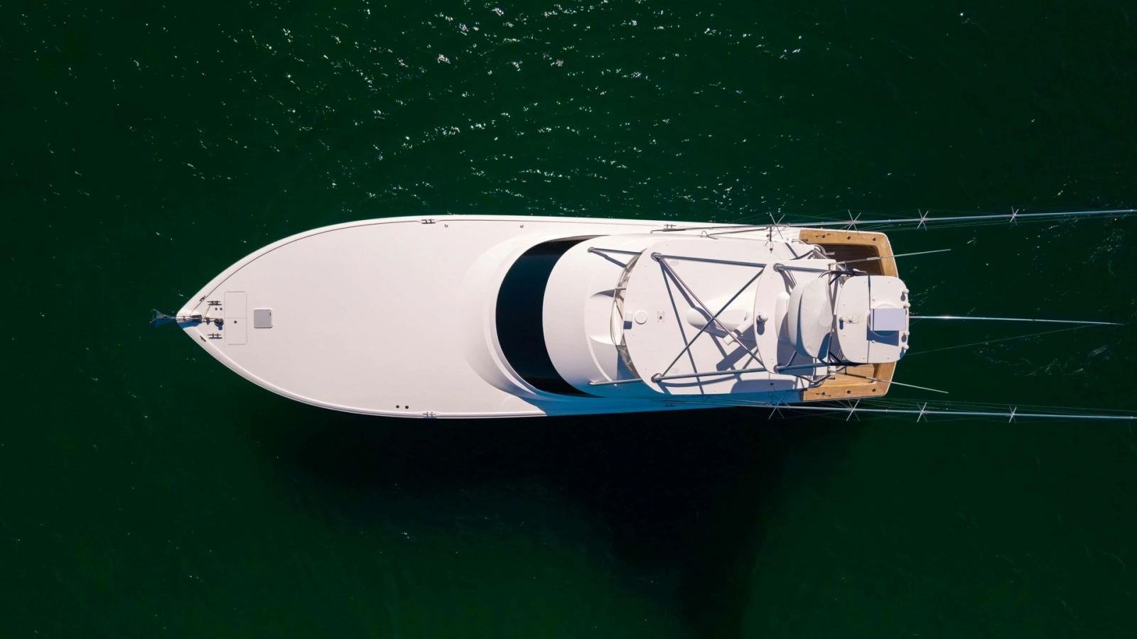 Aerial View of Flybridge and Deck