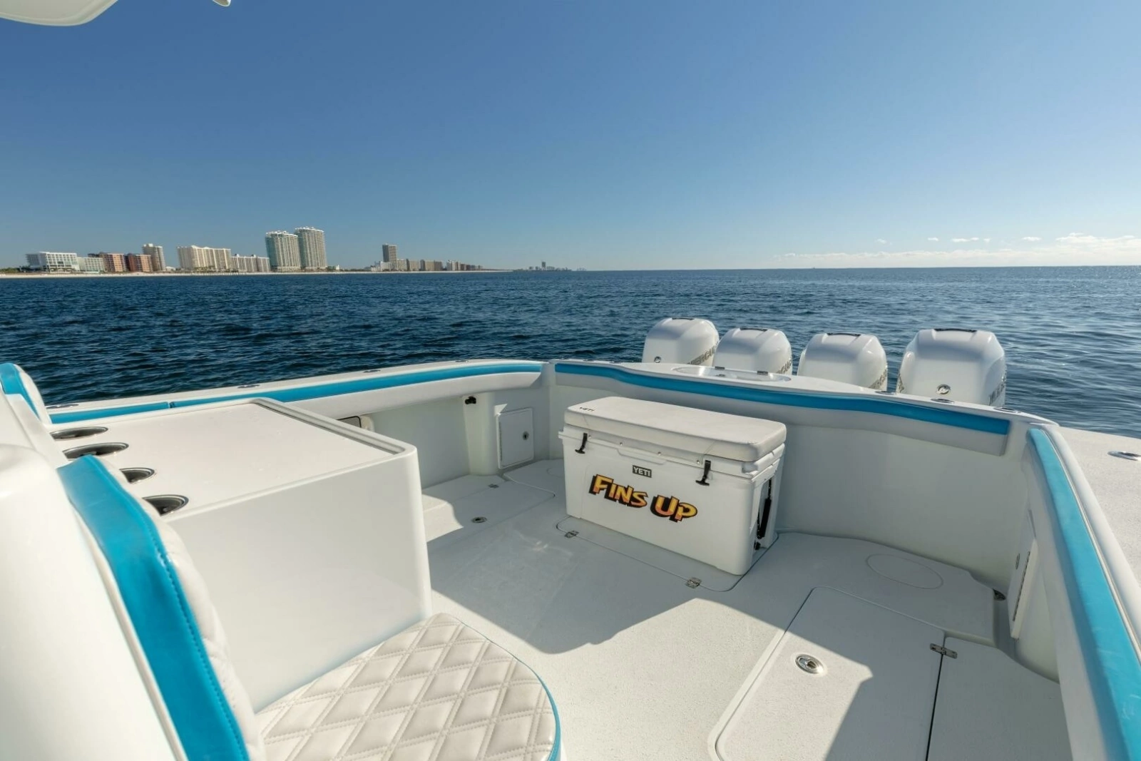 2017 42 Yellowfin Offshore Fins Up Back Deck