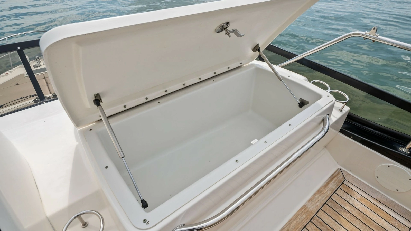 Spacious Aft Deck Storage Compartment