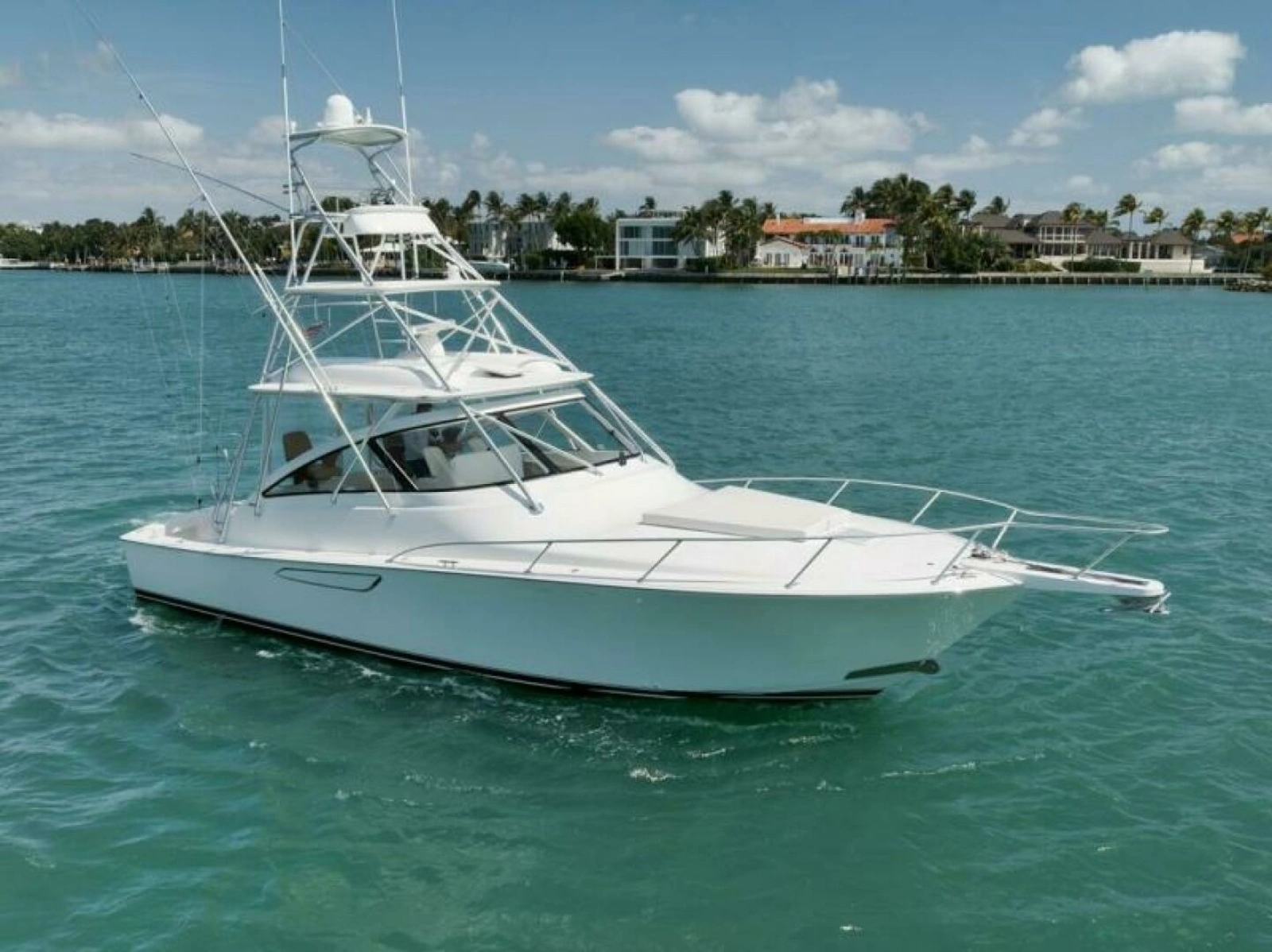 Viking 42 GAMECHANGER - Starboard Aerial Profile