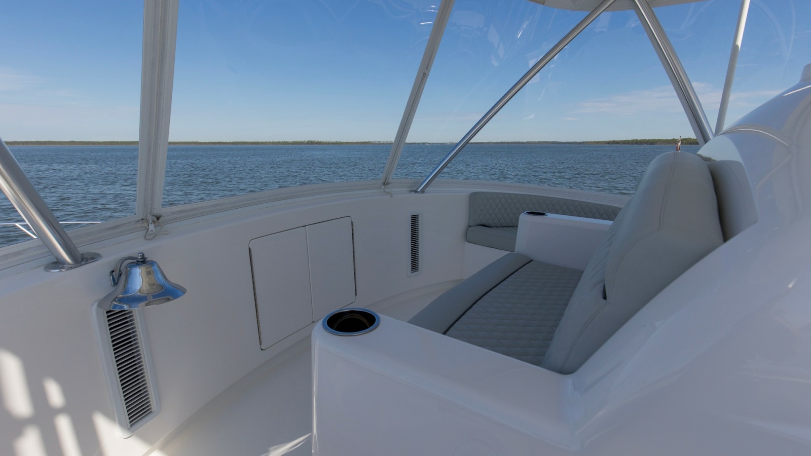 Flybridge Seating Area with Ocean View