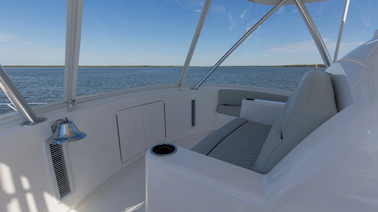 Flybridge Seating Area with Ocean View