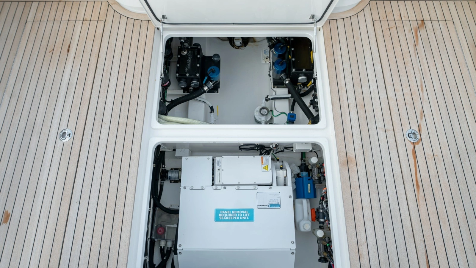 Engine Room Access with Teak Deck