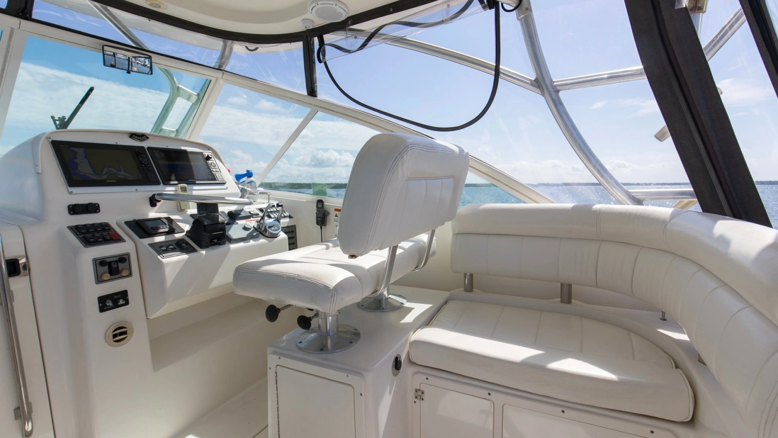 Helm Station with Seating Area
