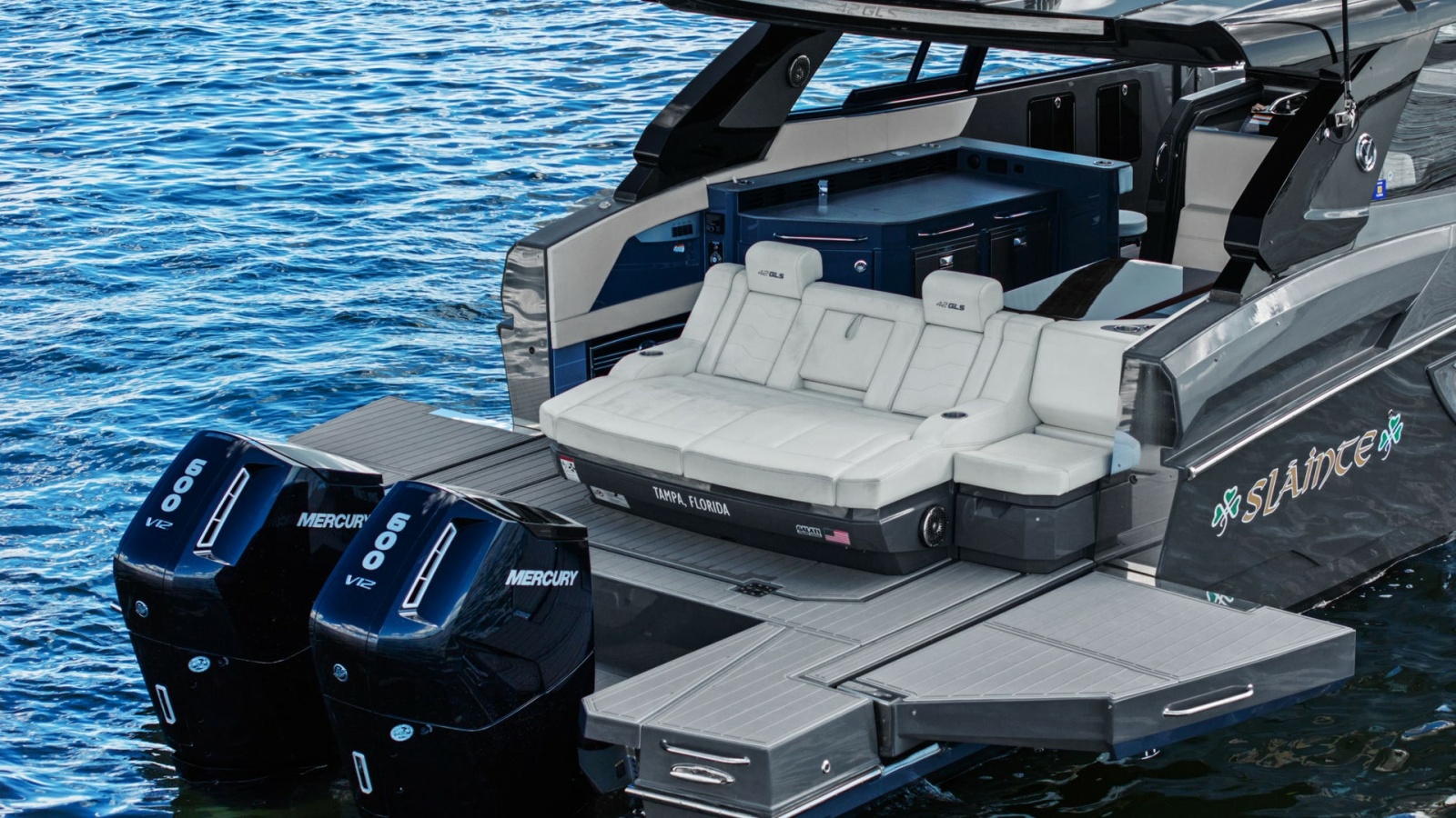 Aft Deck with Sun Lounge Seating