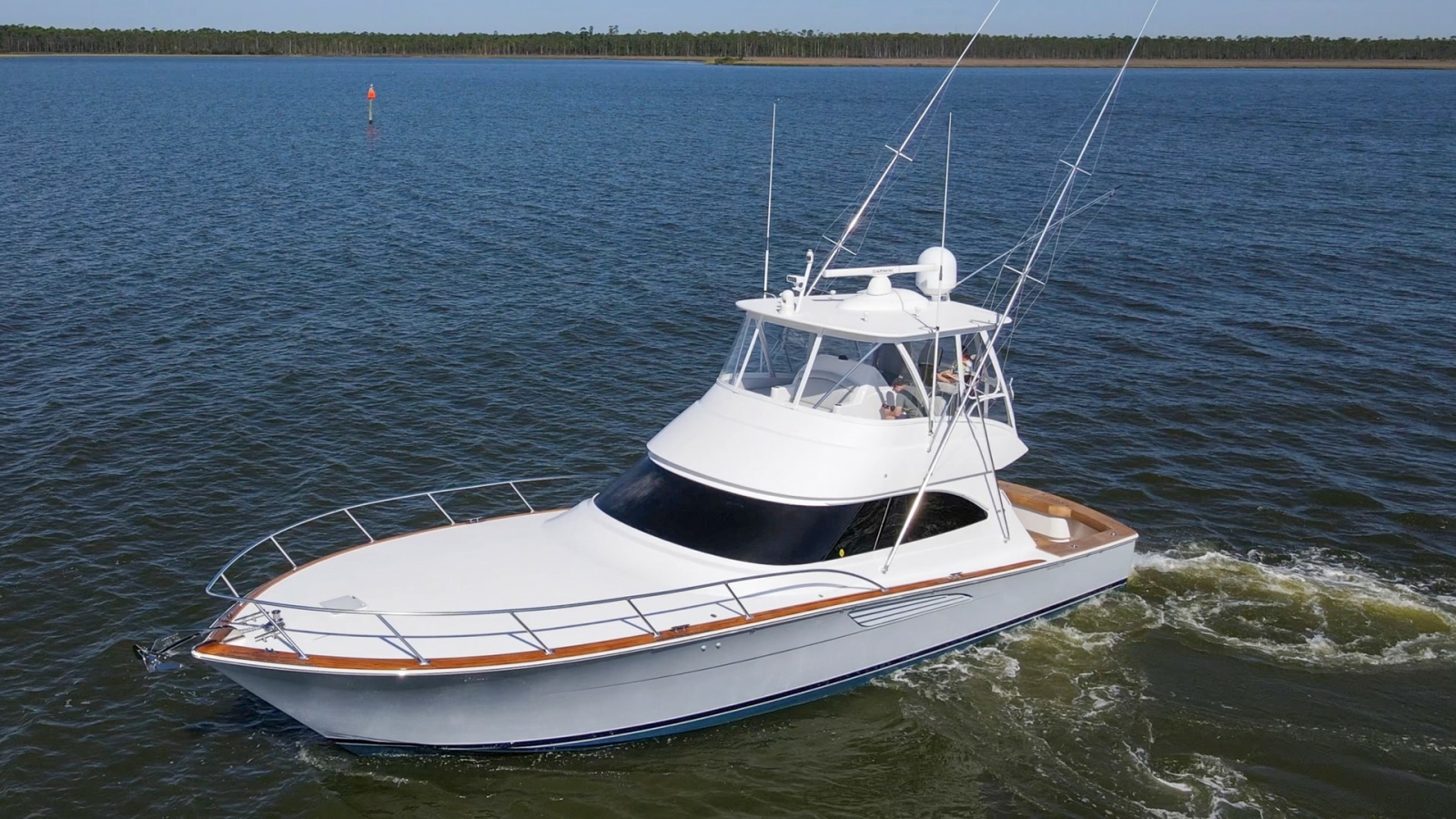 Aerial View of Viking 54 Convertible
