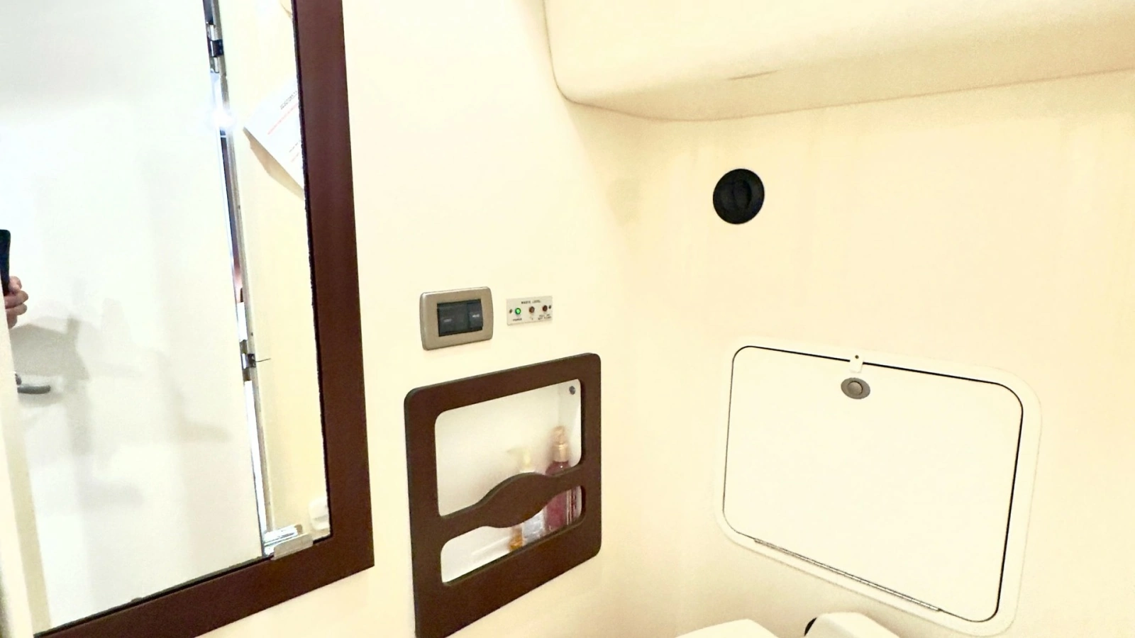 Compact Bathroom with Storage Features