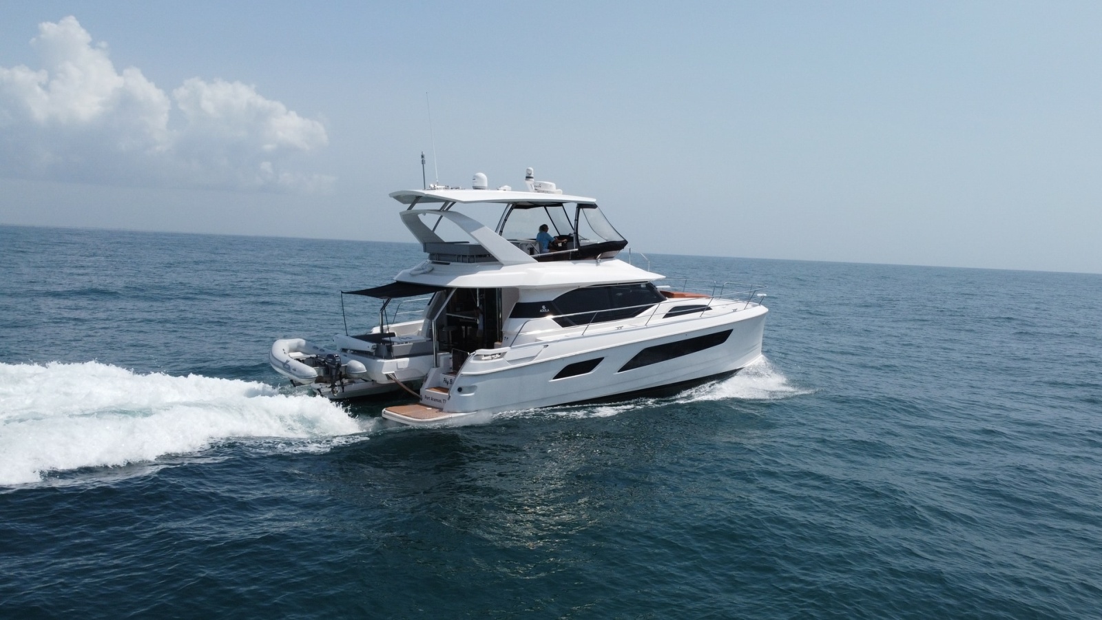 Aquila 44 CAT Port Side View