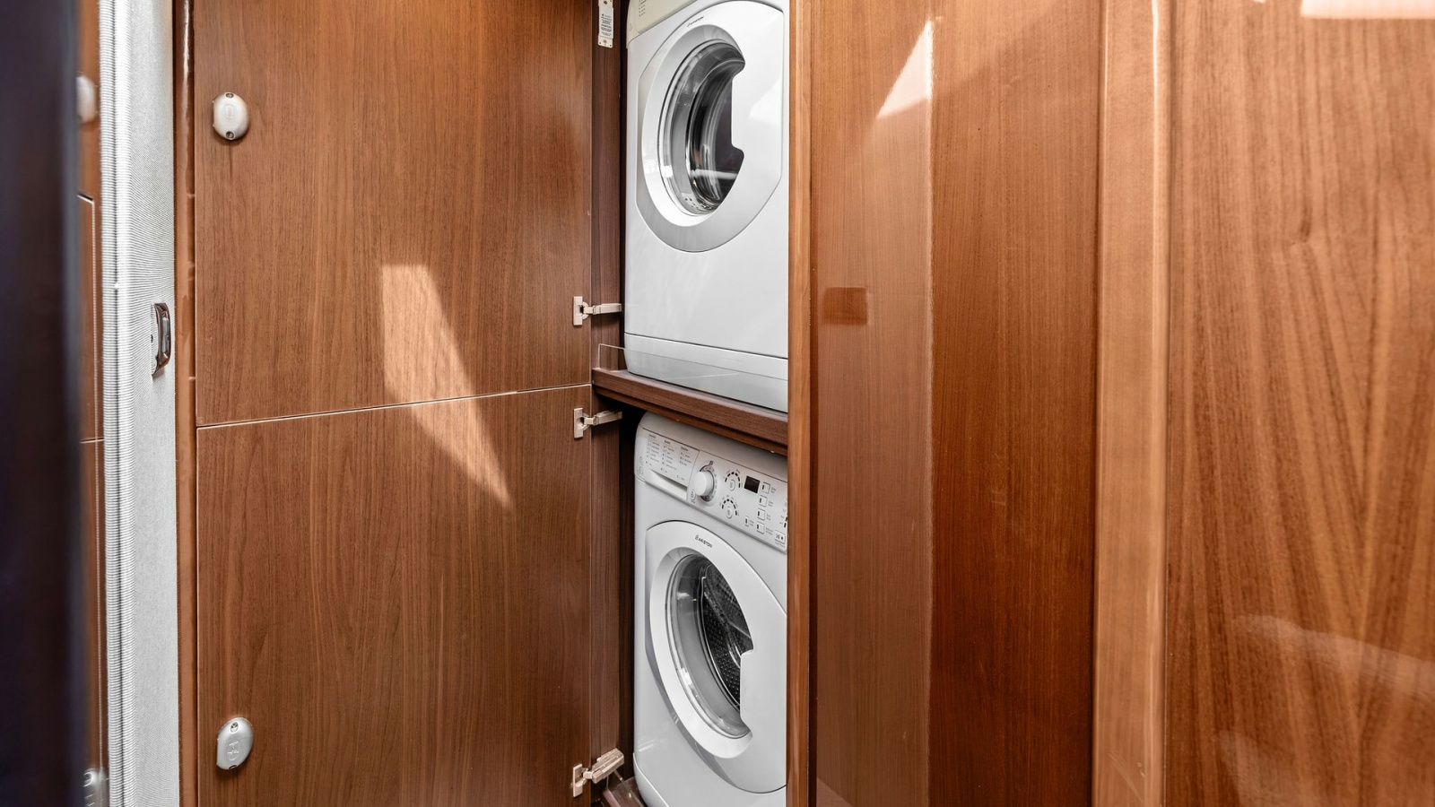 Laundry Cabinet with Washer and Dryer