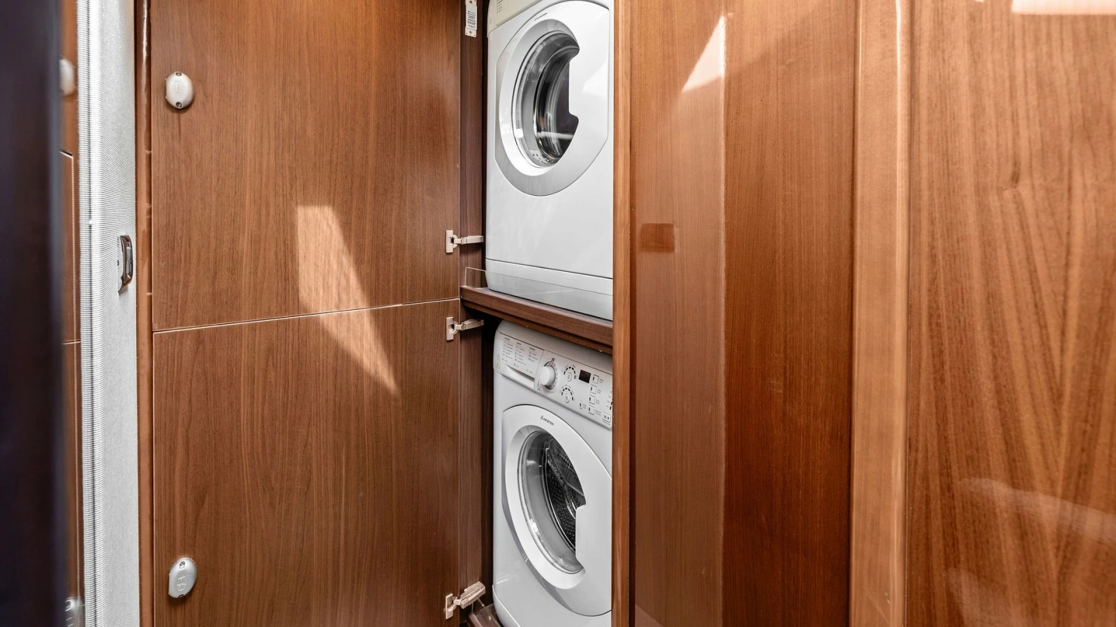 Laundry Cabinet with Washer and Dryer